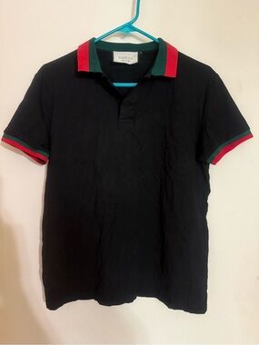 Gucci Black Polo Slim Stretch Shirt
